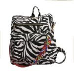 Zebra Print Simple British Style Backpack