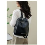 vintage soft leather backpack - Image 2