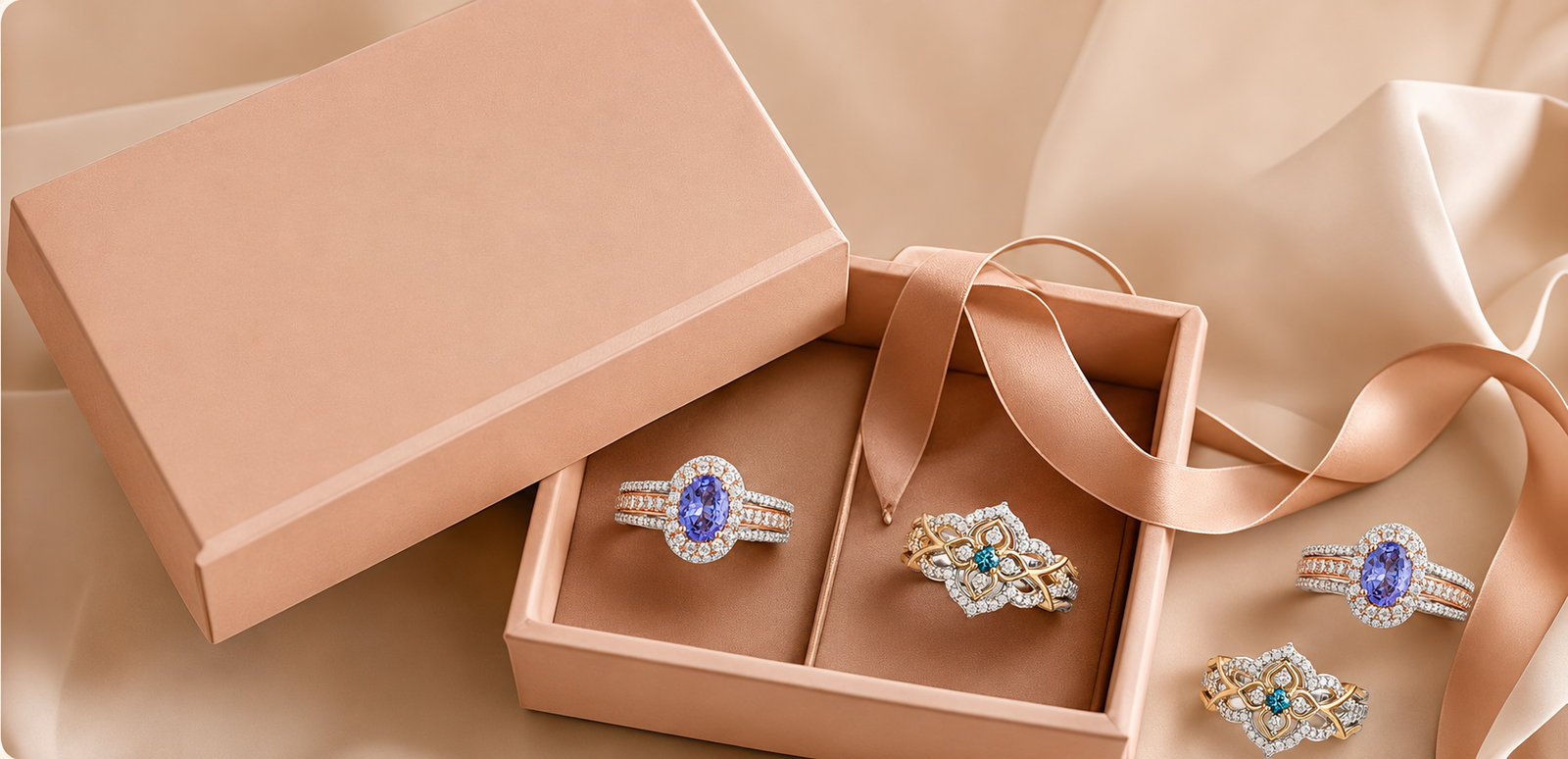 Beautifully packaged jewelry